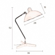 Lampe à poser vintage en métal vert DEVI - Dutchbone