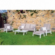 Fauteuil ADELE - blanc - Garden Art