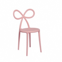 Chaise RIBBON en polypropylene coloris rose design "Nika Zupanc" 