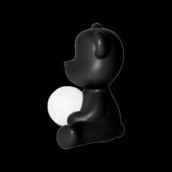 Lampe TEDDY GIRL en polyethylène coloris noir  L35XP21XH32cm design Stefano Giovanni