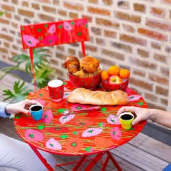 GARDEN PARADISE - TABLE PLIANTE GARDEN TABLE - COQUELICOTS Pylones