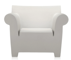 Fauteuil BUBBLE CLUB Blanc Zinc en polyethylene teinté dans la masse Kartell