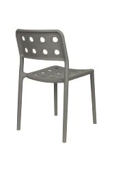 Chaise Serra Grise 53x41xH80 cm. Polypropylène Plastique