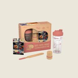 Shaker, Tampon huileur et Spatule crêpe - Rose