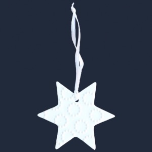 Noël pendentif étoile III en porcelaine