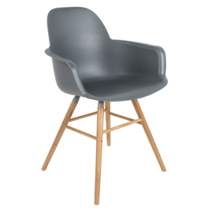 Fauteuil ALBERT KUIP en aluminium coloris dark grey - ZUIVER