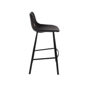 Tabouret de bar FRANKY h80cm black - Dutchbone