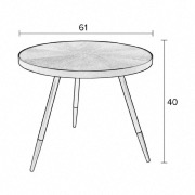 Table basse Denise - Ø61 x H40 cm