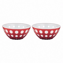 Set De 2 Bols Ø12Cm "Le Murrine" - Rouge Blanc - Guzzini