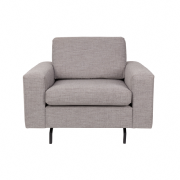 Fauteuil JEAN 1 place coloris gris clair - ZUIVER