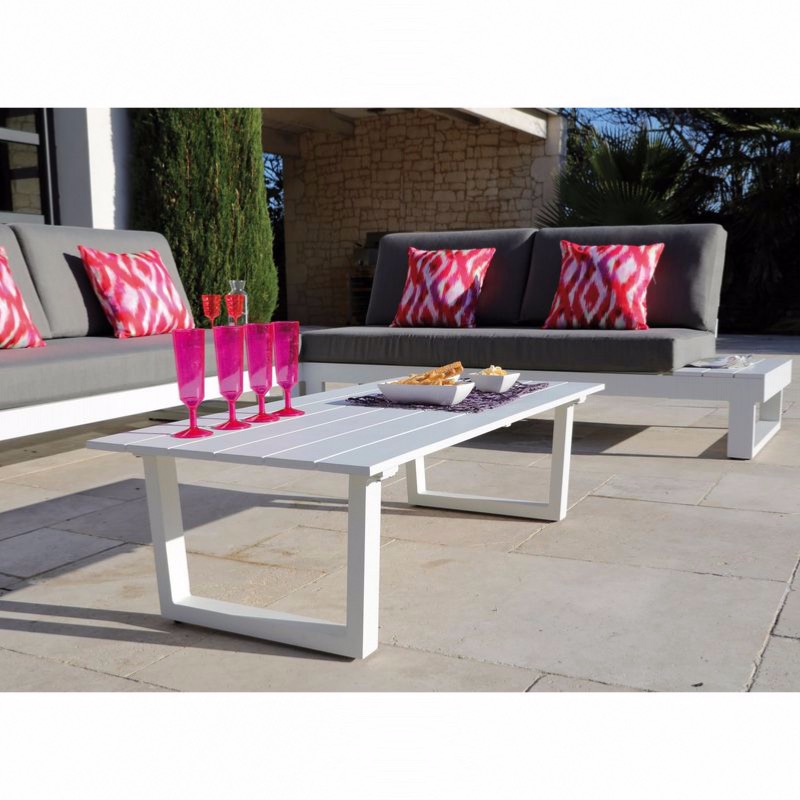 Proloisirs Table En Aluminium Avec Allonge Barcelona 145 Cm