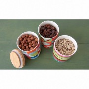 Petite boîte en porcelaine avec couvercle en bambou "Verano" - 275 ml