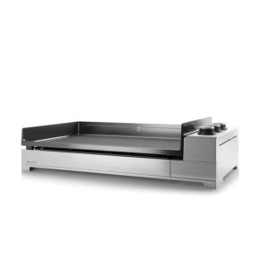 Plancha premium Gaz 75 Forge Adour châssis Inox, 3 brûleurs