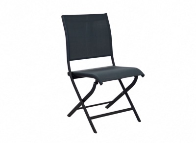 Chaise pliante ELEGANCE aluminium Bleu - Océo