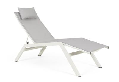 Chaise Longue KRION Lunar, aluminium, dim : L65,5 x P177 x H105 Andrea Bizzotto