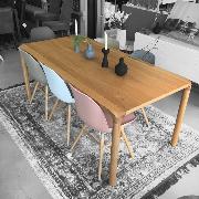 TABLE STORM 180X90 cm EN PLATEAU MDF COLORIS NATUREL ZUIVER