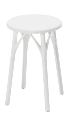 Tabouret A.I blanc en matériaux recyclés - H : 45 Kartell