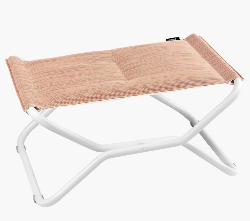 Tabouret/Repose jambe BAYANNE  Hedona L66,5cmxHA35cm Toile Coloris OcreTube Lafuma