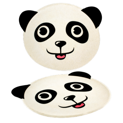 BAMBOONI - Assiette en bambou Panda Pylones