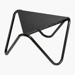 Table basse VOGUE perforée empilable structure acier coloris Noir