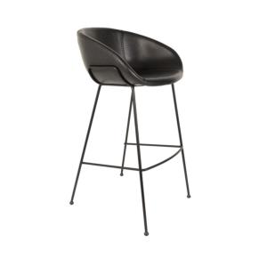 Tabouret de bar FESTON NOIR - 76 cm - ZUIVER