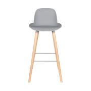 Tabouret de bar ALBERT KUIP GRIS CLAIR - 75 cm