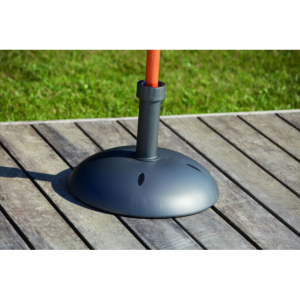 PIED DE PARASOL BETON 20KGS RECOUVERT DE RESINE ANTHRACITE