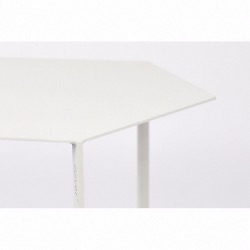 Table d'appoint MATRIX en fer laqué blanc - ZUIVER