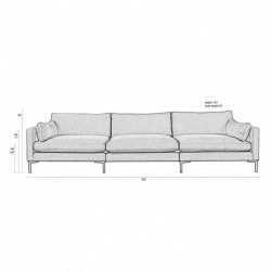 Sofa SUMMER 4,5 places latte