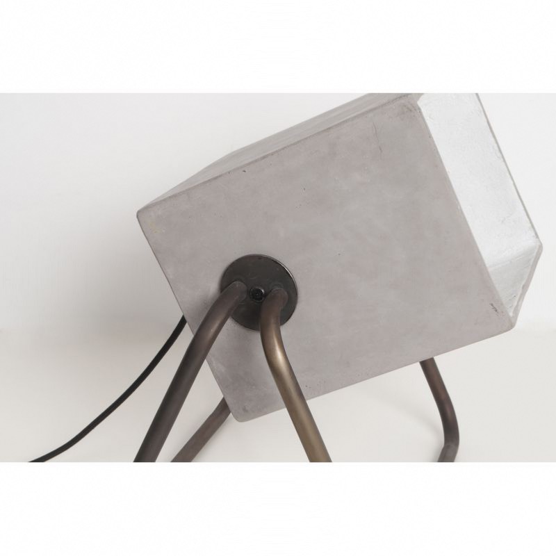 À Poser Up En Lampe Pied Tube Concrete Ciment Métallique Zuiver Nmn80wOv