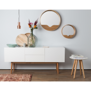 Miroir ROUND WALL Ø.40cm coloris naturel - Zuiver