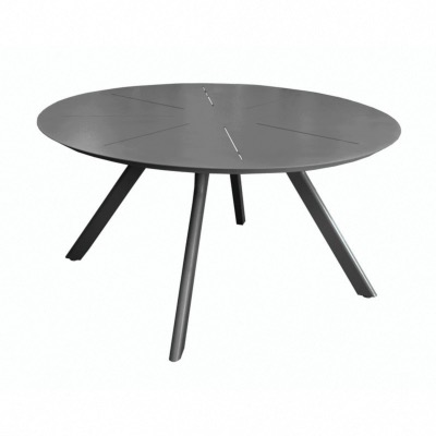 TABLE ronde SEVEN Ø 150cm en aluminium plateau plein coloris GRAPHITE OCEO