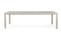 Table KIPLIN 180/240x100 cm, Rastin, aluminium
