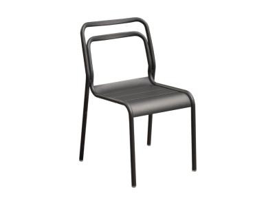 Chaise Eos empilable  - graphite - Proloisirs