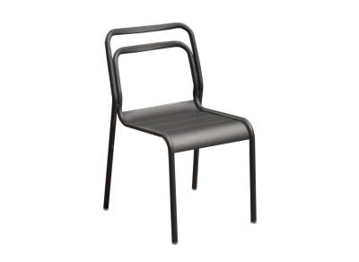 Chaise Eos empilable  - graphite - Proloisirs