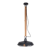 Suspension DEK Ø.40 en métal noir & bracelet en cuir Zuiver