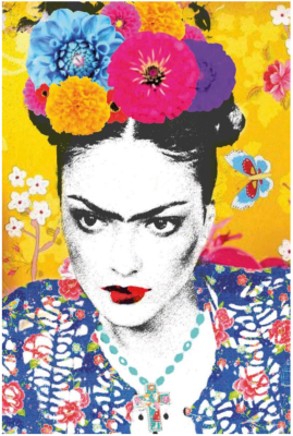 HA Frida Yellow 80x120cm Cheste noir CMCREATION