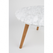 Table basse WHITE STONE M - 40x40 cm (Ø x H) - ZUIVER