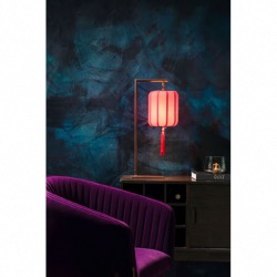 Lampe SUONI ROUGE L20xP20xH60 cm  Abat-jour rouge