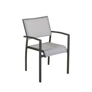 Fauteuil TICAO gris / gris clair 