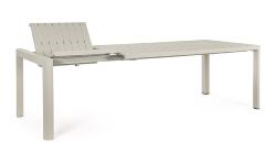 Table KIPLIN 180/240x100 cm, Rastin, aluminium