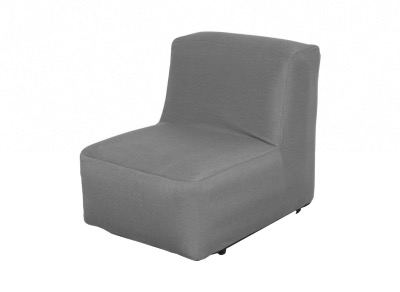 Fauteuil BALLOON GRIS, PVC gonflable avec housse en polyester structuré, 71x92x75 cm Proloisirs