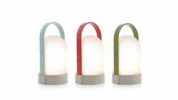 Set de 3 Lampes  URI 15cm Ø8,5CM LED, lumiere blanc chaud (3000 kelvin), port USB, Remember
