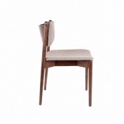 Fauteuil en bois et tissu Torrance - Dutchbone