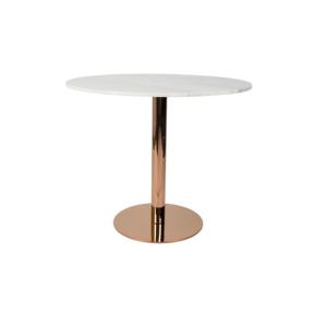 Table Marbre King 90' Zuiver, pied cuivre