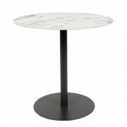 Table d'appoint Snow Noire Ronde - Zuiver