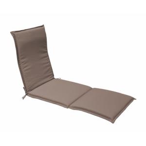 Coussin lit de soleil polyester 180gr coloris taupe 190x60x4cm  