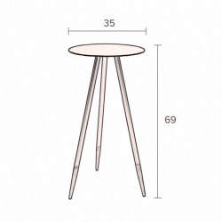 Support de plantes STALWART Lot de 2 modèles bas - DUTCHBONE