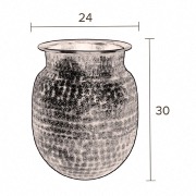 Vase BAHA en aluminium coloris laiton - Dutchbone