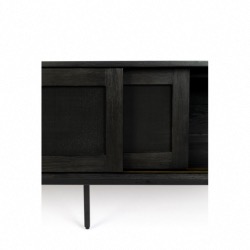 BUFFET HARDY BLACK OAK Placage chêne noir 160x45x60 cm (LxPxH)